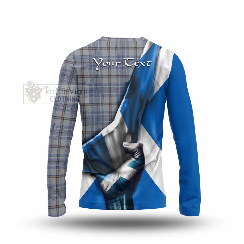 Tartan Vibes Clothing Tweedie Tartan Long Sleeve T-Shirt with Family Crest Scotland Patriotic Style