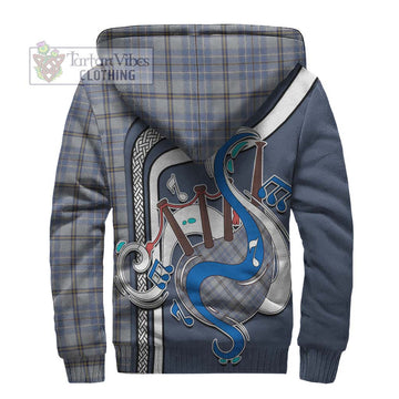 Tweedie Tartan Sherpa Hoodie with Epic Bagpipe Style