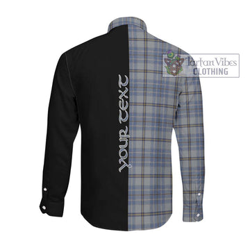 Tweedie Tartan Long Sleeve Button Shirt with Family Crest and Half Of Me Style