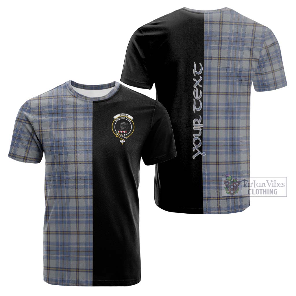 Tartan Vibes Clothing Tweedie Tartan Cotton T-shirt with Family Crest and Half Of Me Style