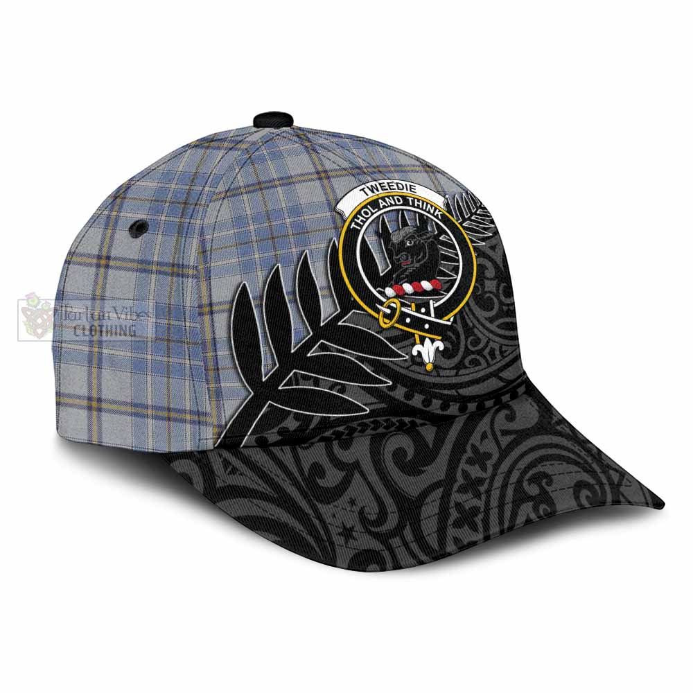 Tartan Vibes Clothing Tweedie Tartan Classic Cap with New Zealand Silver Fern Half Style