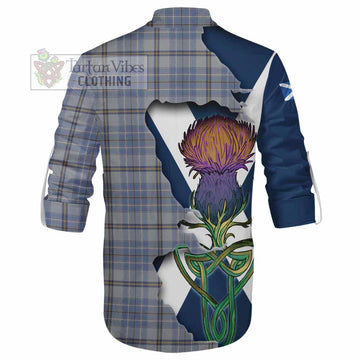 Tweedie Tartan Family Crest Ghillie Kilt Shirt Scottish Thistle Celtic Inspired - Tartan Vibes Clothing