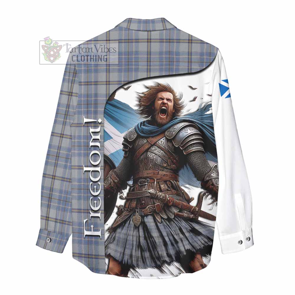 Tartan Vibes Clothing Tweedie Crest Tartan Women's Casual Shirt Inspired by the Freedom of Scottish Warrior