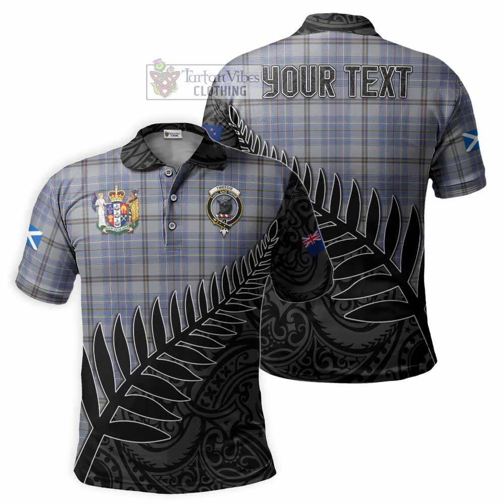 Tweedie Crest Tartan Polo Shirt with New Zealand Silver Fern Half Style