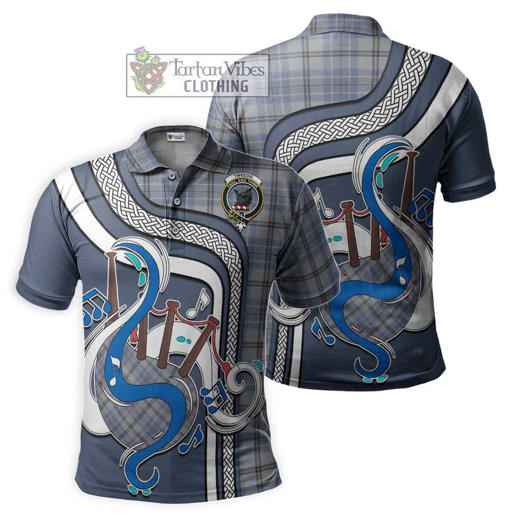 Tartan Vibes Clothing Tweedie Tartan Polo Shirt with Epic Bagpipe Style