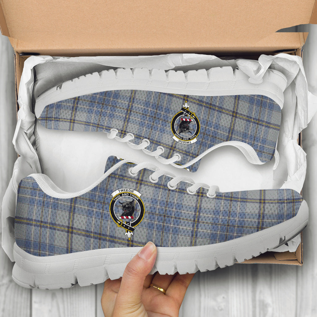 Tweedie Tartan Sneakers with Family Crest - Tartan Vibes Clothing