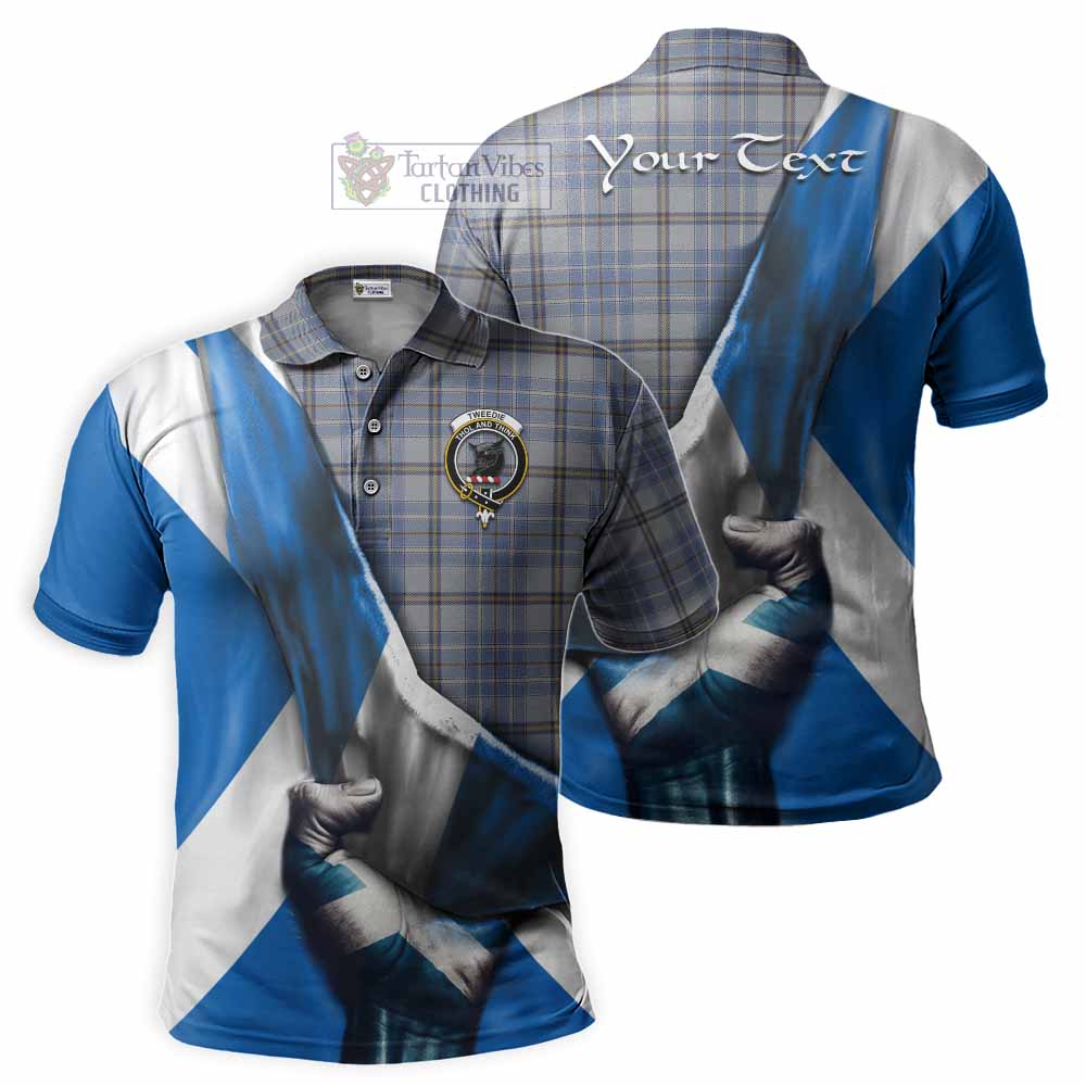 Tartan Vibes Clothing Tweedie Tartan Polo Shirt with Family Crest Scotland Patriotic Style