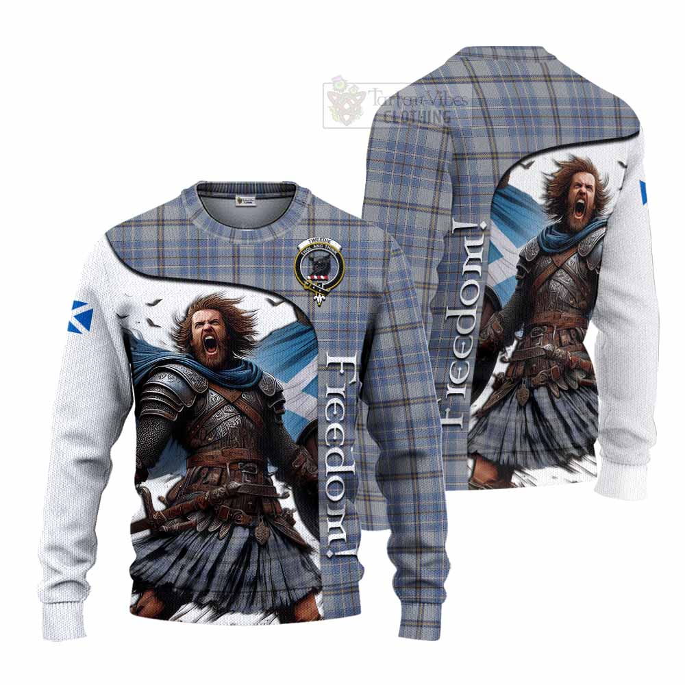 Tartan Vibes Clothing Tweedie Crest Tartan Knitted Sweater Inspired by the Freedom of Scottish Warrior