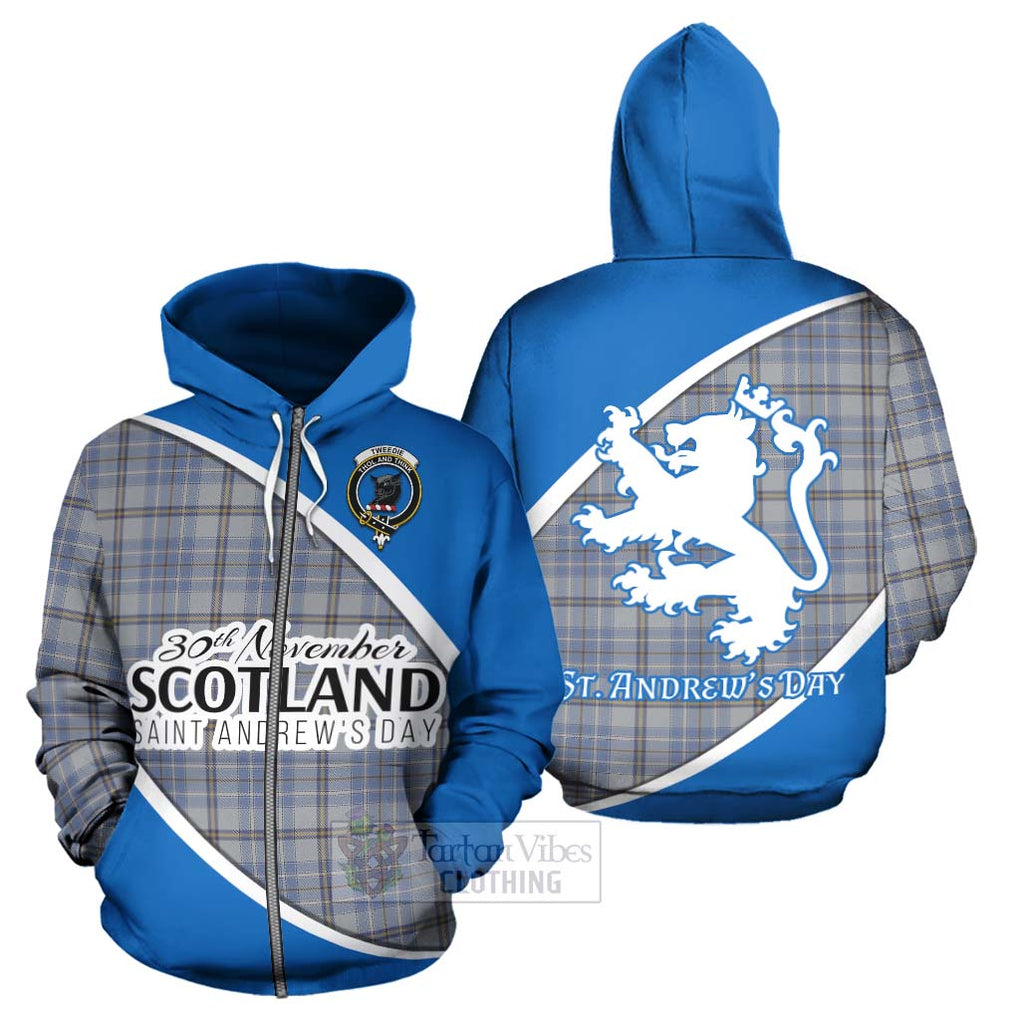 Tartan Vibes Clothing Tweedie Family Crest Tartan Hoodie Celebrate Saint Andrew's Day in Style