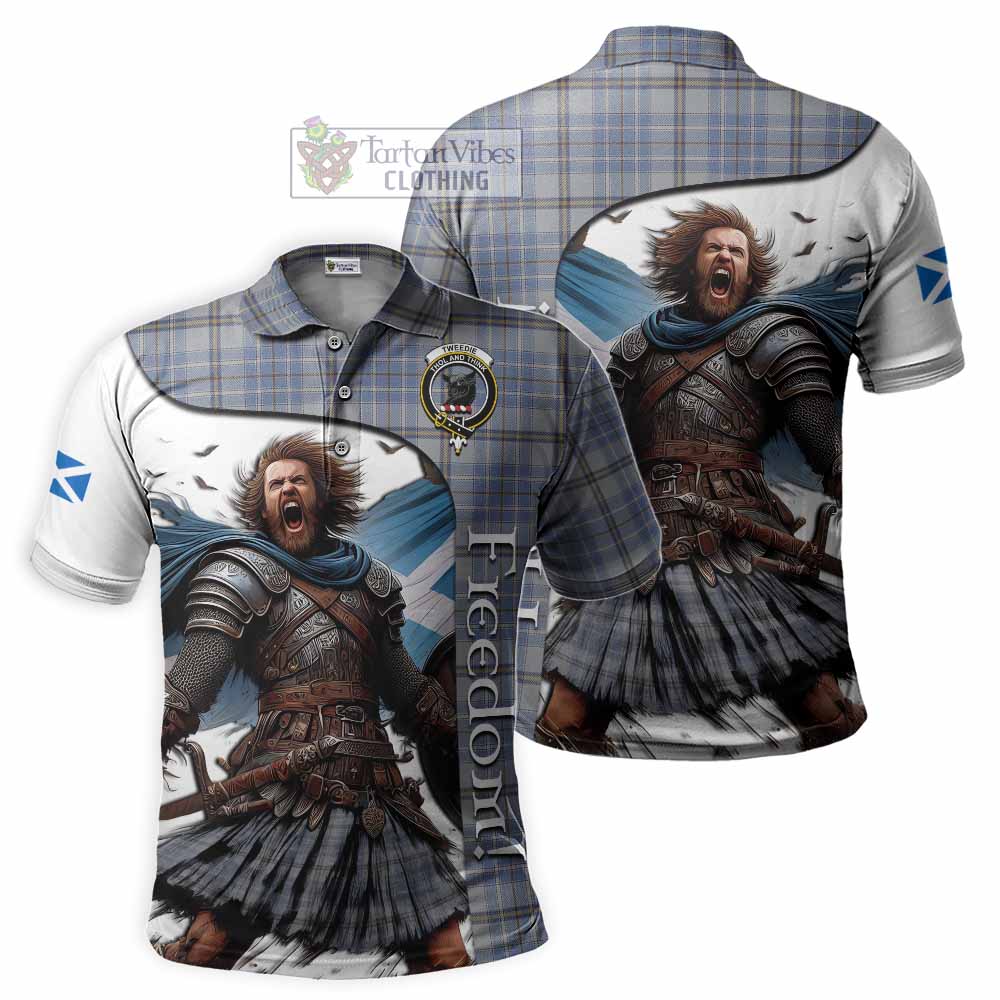 Tartan Vibes Clothing Tweedie Crest Tartan Polo Shirt Inspired by the Freedom of Scottish Warrior