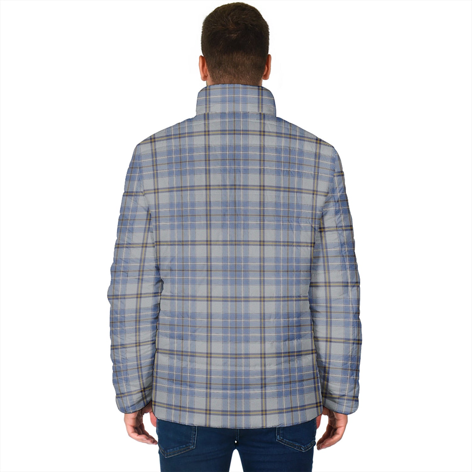 Tweedie Tartan Padded Jacket with Family Crest - Tartan Vibes Clothing