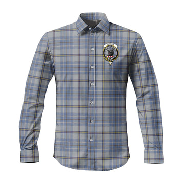 Tweedie Tartan Long Sleeve Button Up Shirt with Family Crest