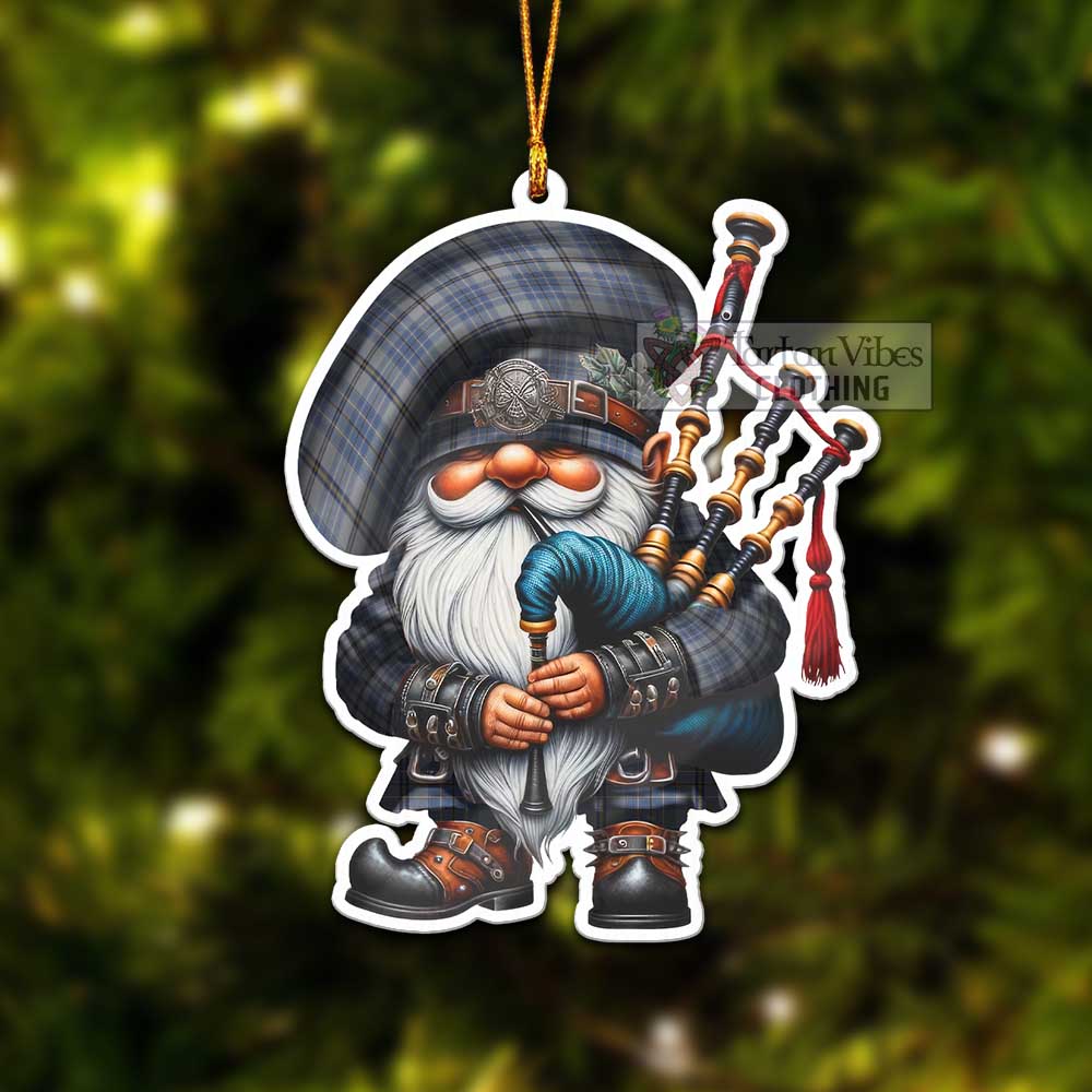 Tartan Vibes Clothing Tweedie Tartan Badpiper Gnome Christmas Ornament