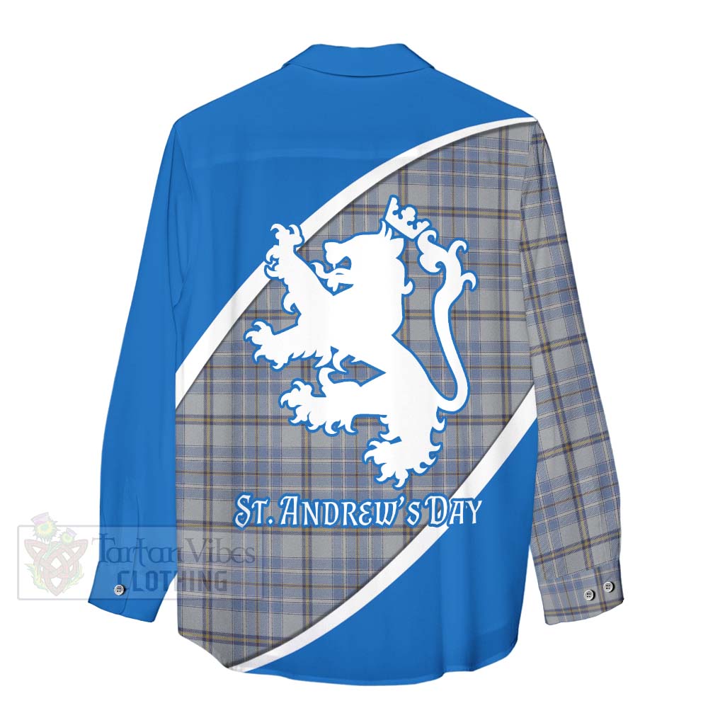 Tartan Vibes Clothing Tweedie Family Crest Tartan Women's Casual Shirt Celebrate Saint Andrew's Day in Style