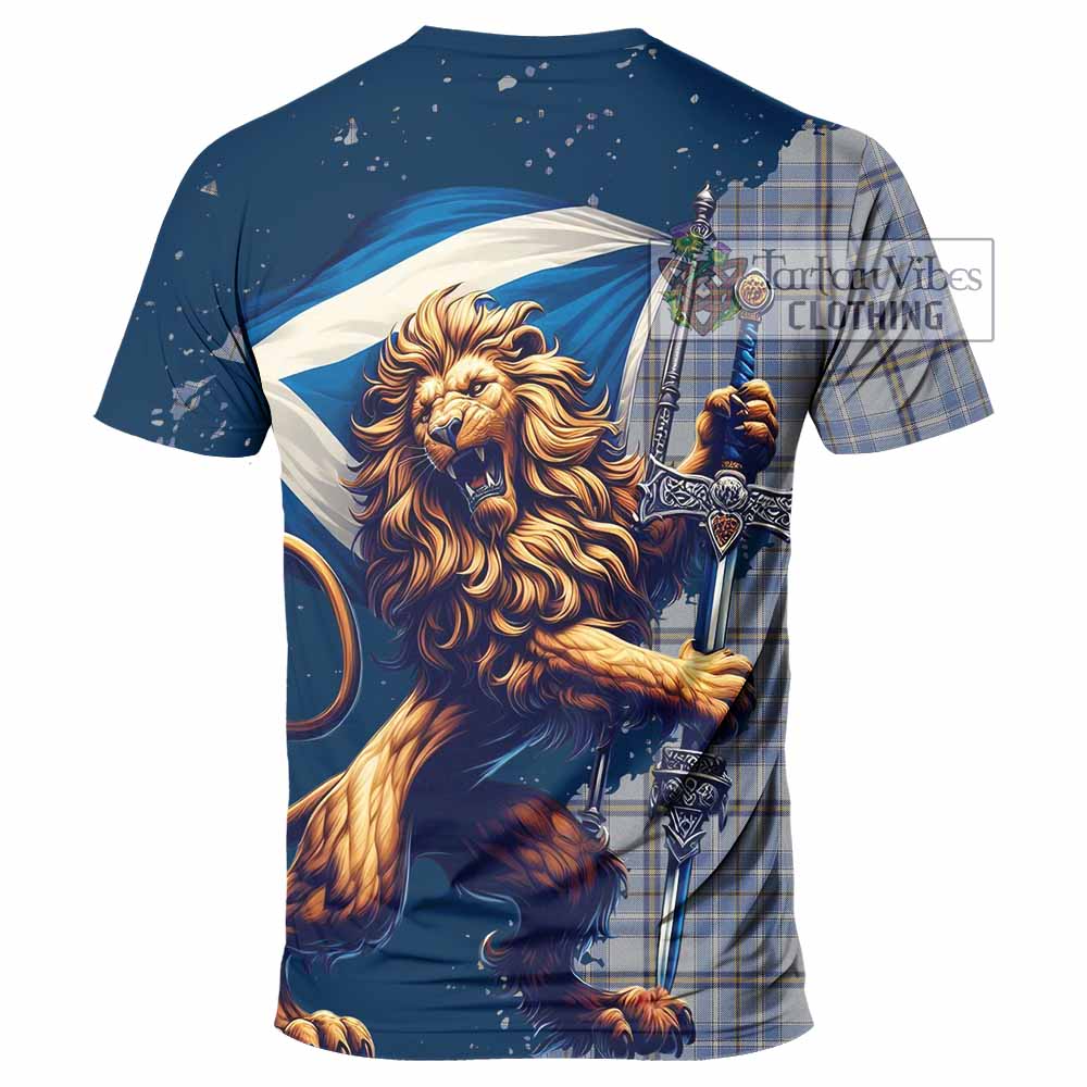 Tartan Vibes Clothing Tweedie Tartan Family Crest T-Shirt with Scottish Majestic Lion