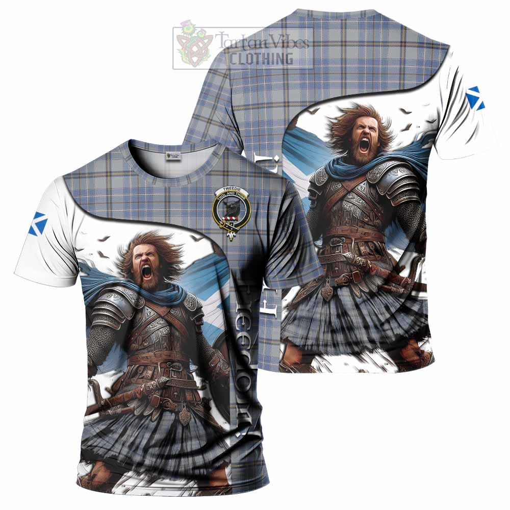 Tweedie Crest Tartan T-Shirt Inspired by the Freedom of Scottish Warrior