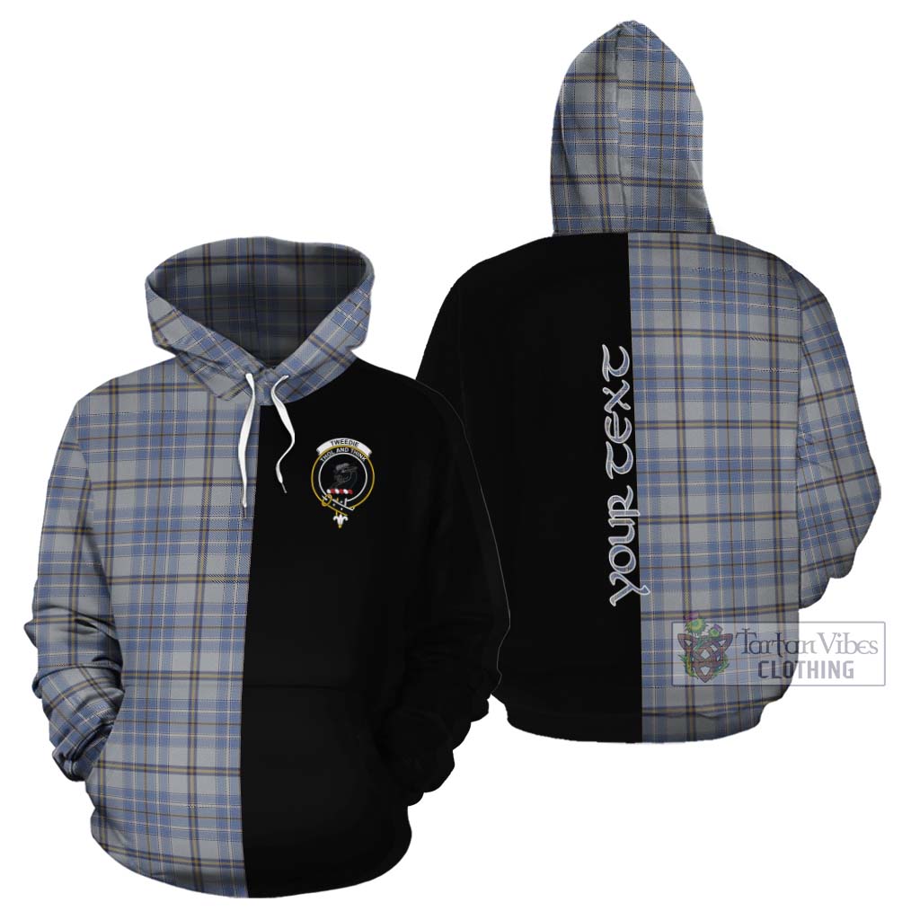 Tartan Vibes Clothing Tweedie Tartan Cotton Hoodie with Family Crest and Half Of Me Style