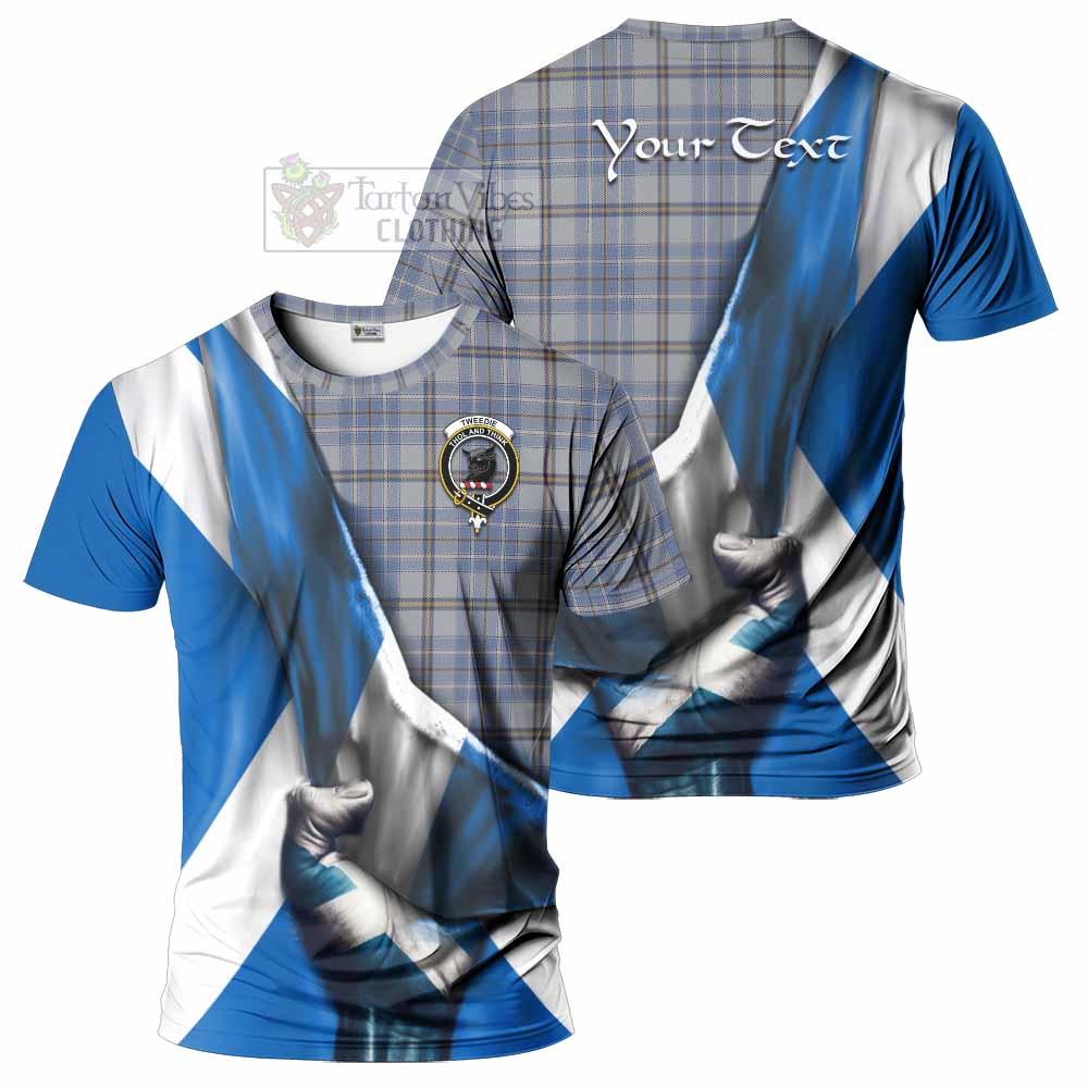 Tartan Vibes Clothing Tweedie Tartan T-Shirt with Family Crest Scotland Patriotic Style