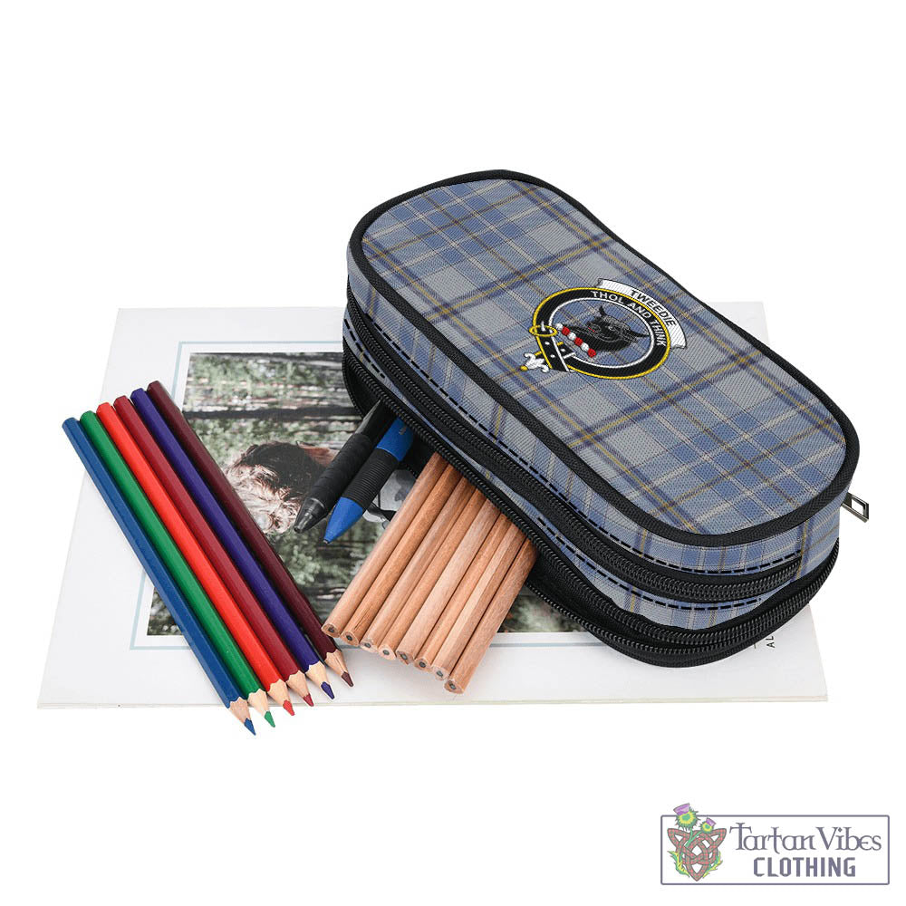 Tartan Vibes Clothing Tweedie Tartan Pen and Pencil Case with Family Crest