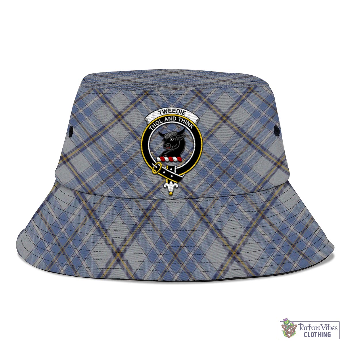 Tartan Vibes Clothing Tweedie Tartan Bucket Hat with Family Crest