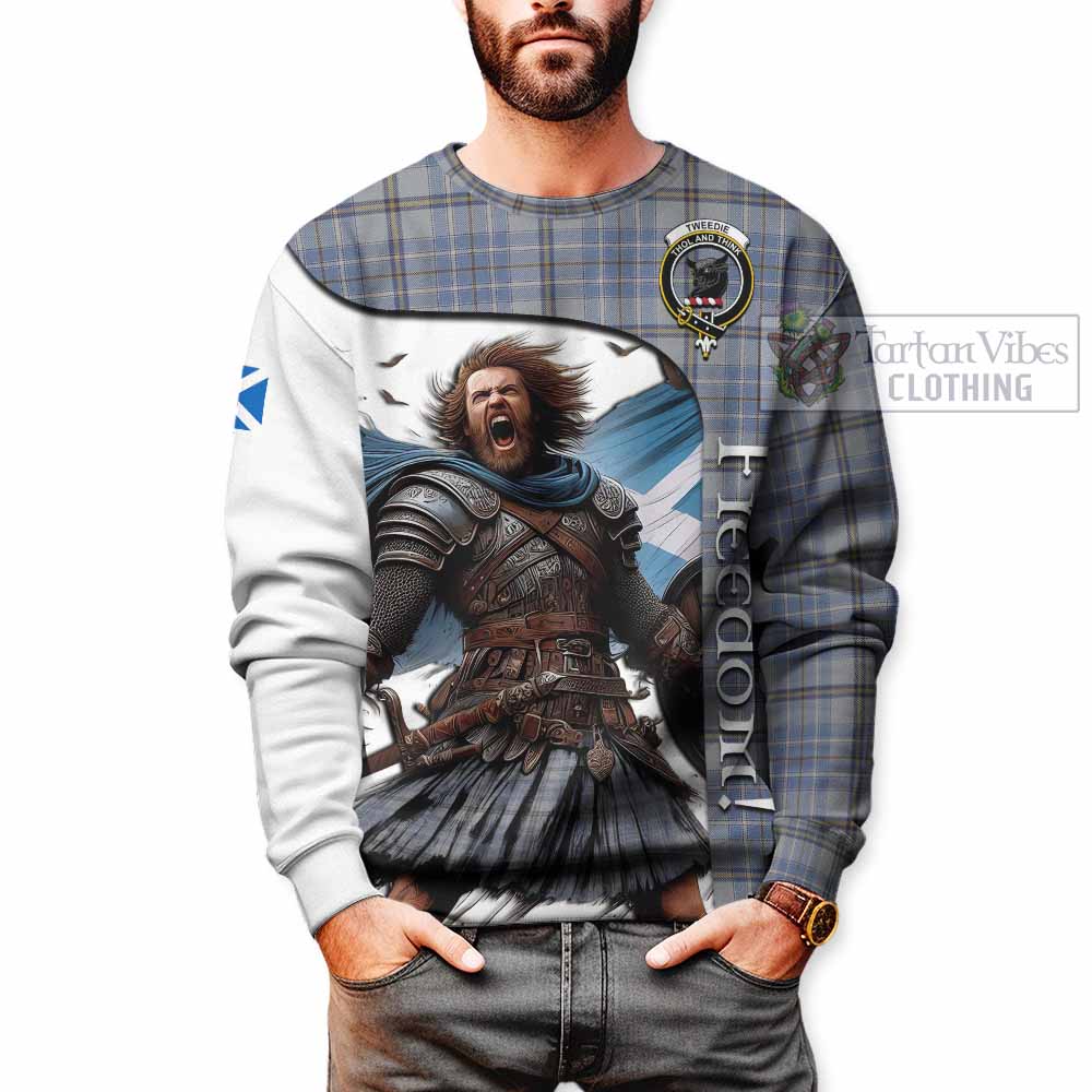 Tartan Vibes Clothing Tweedie Crest Tartan Sweatshirt Inspired by the Freedom of Scottish Warrior