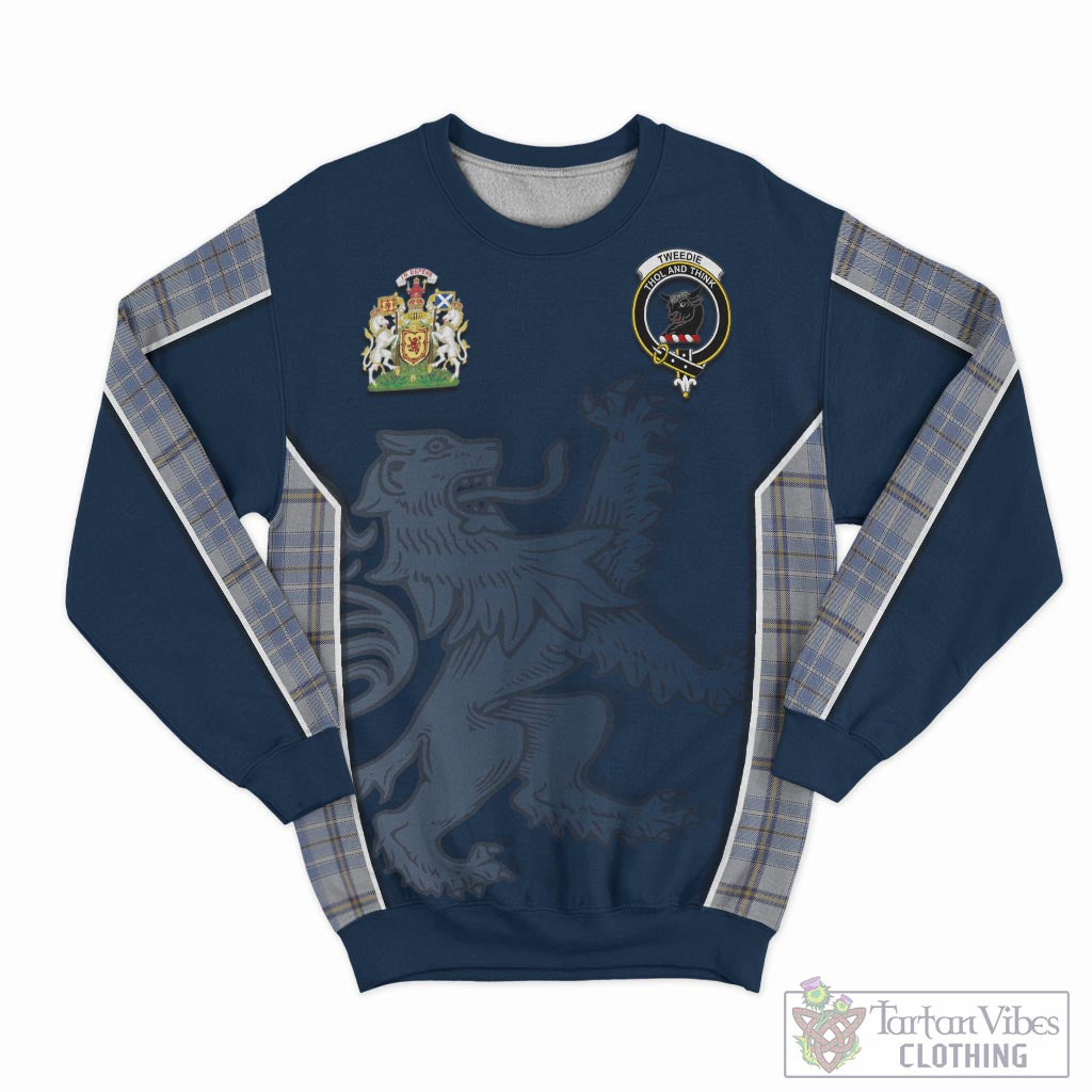 Tartan Vibes Clothing Tweedie Tartan Sweater with Family Crest and Lion Rampant Vibes Sport Style