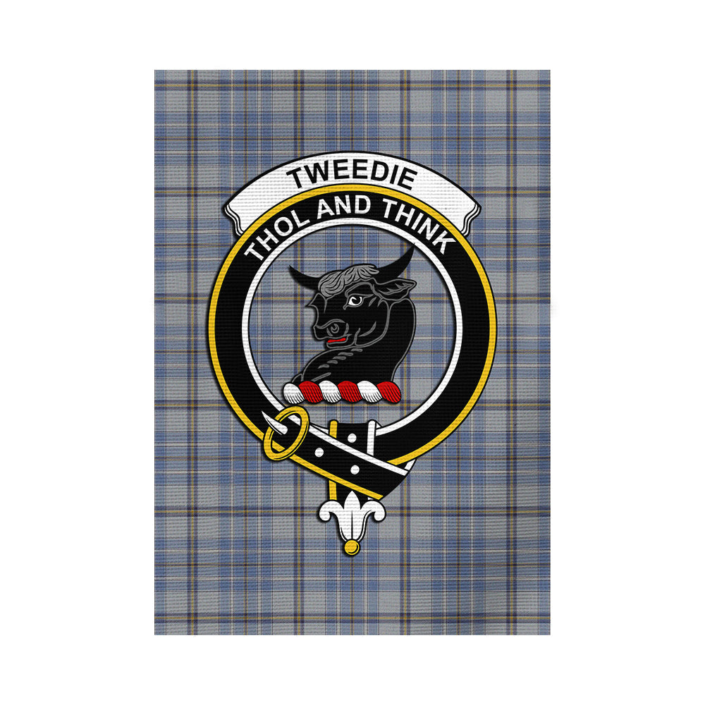 Tweedie Tartan Flag with Family Crest - Tartan Vibes Clothing