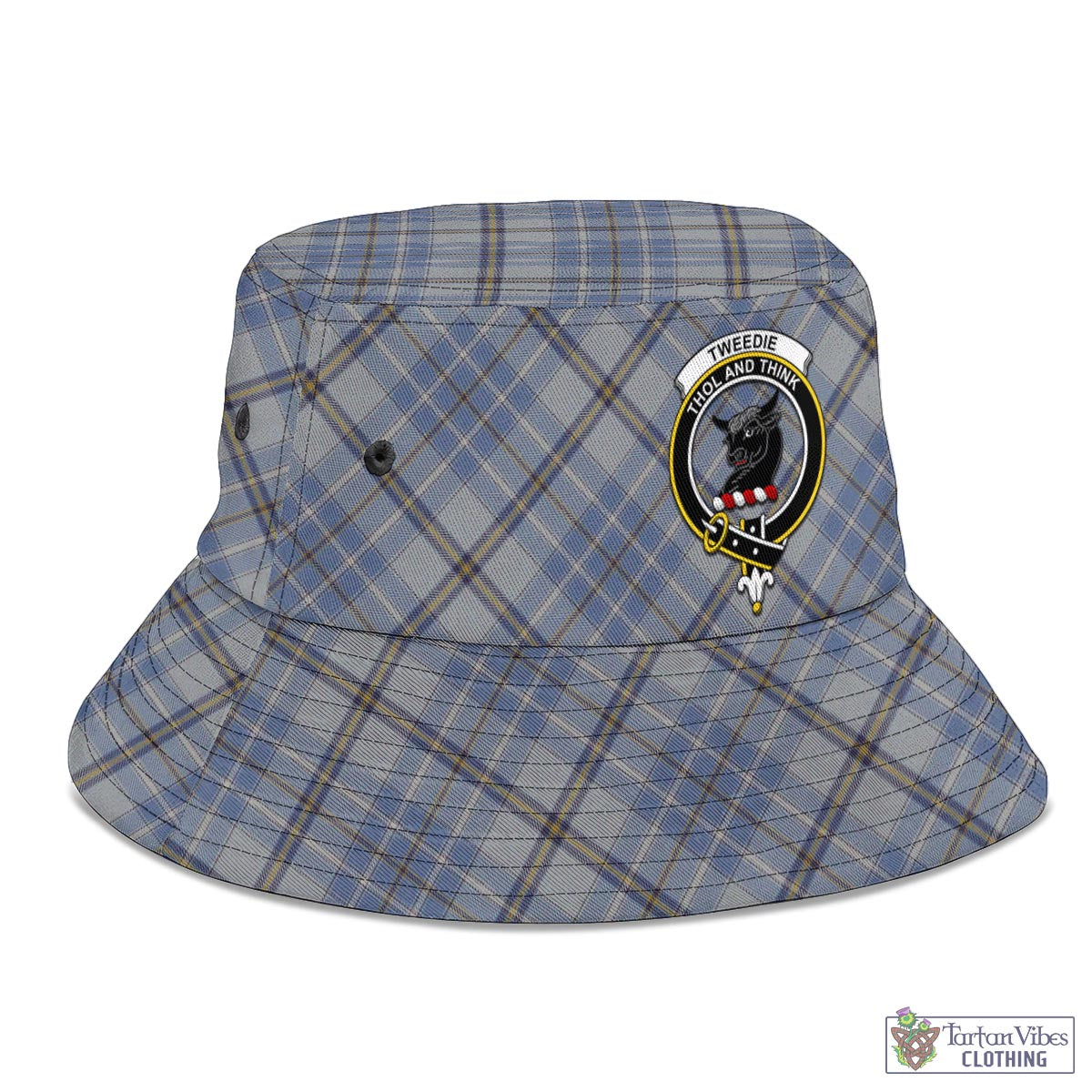 Tartan Vibes Clothing Tweedie Tartan Bucket Hat with Family Crest