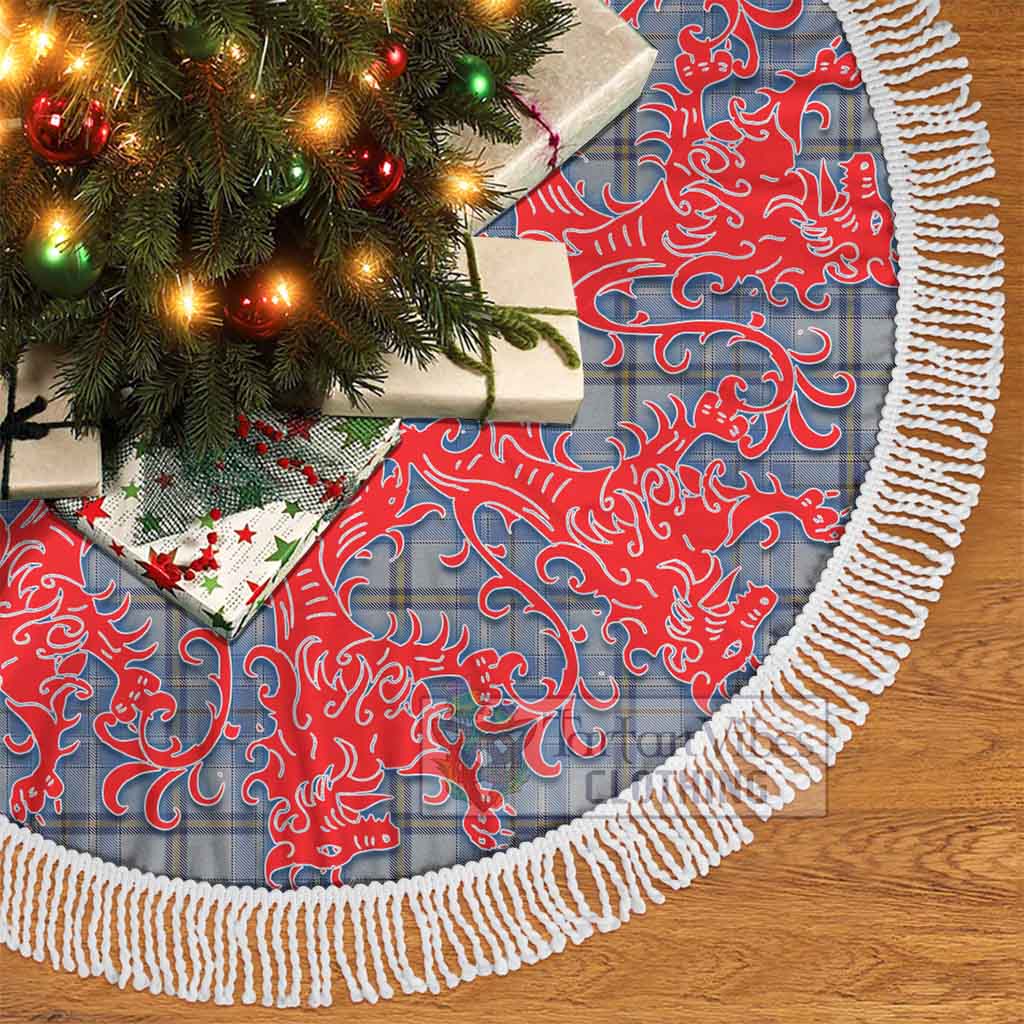 Tartan Vibes Clothing Tweedie Tartan Christmas Tree Skirt Lion Rampant Style