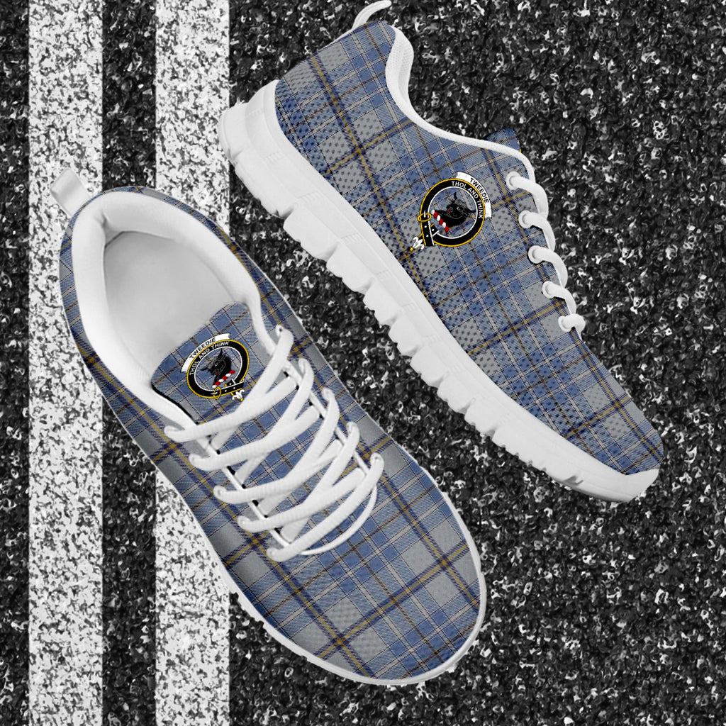 Tweedie Tartan Sneakers with Family Crest - Tartan Vibes Clothing