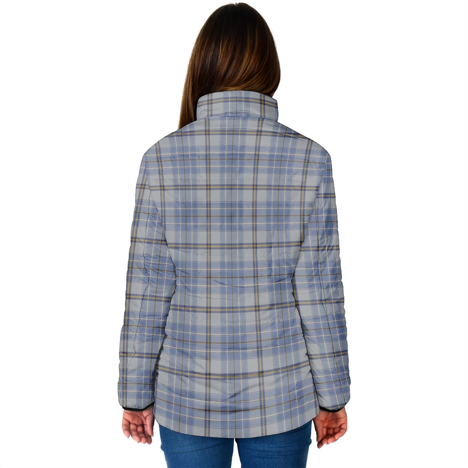 Tweedie Tartan Padded Jacket with Family Crest - Tartan Vibes Clothing