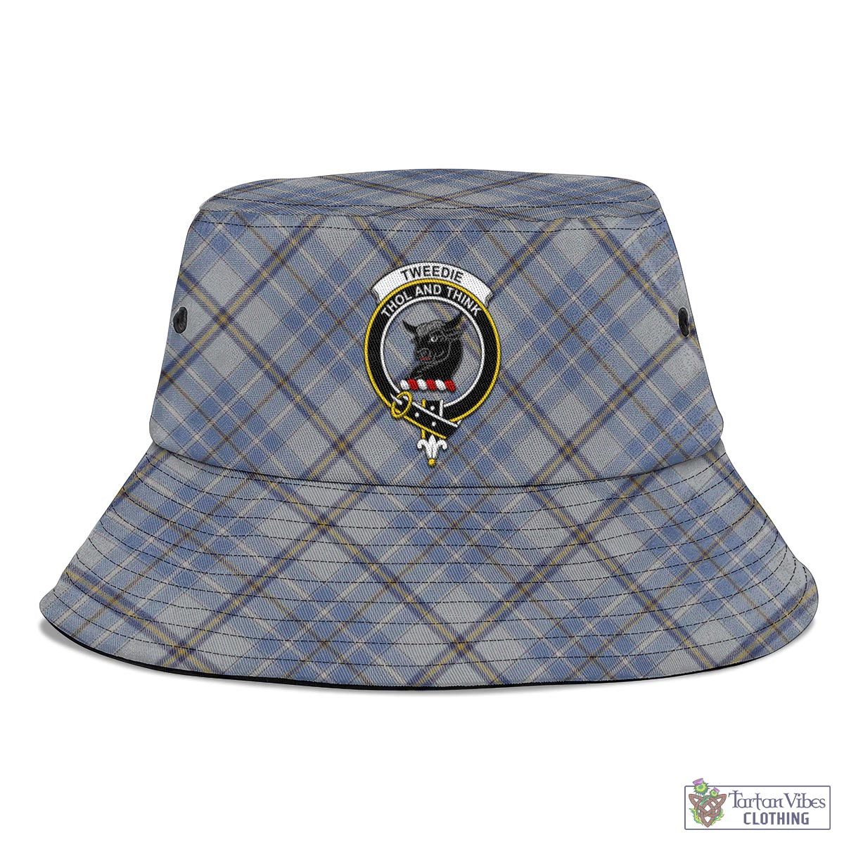 Tartan Vibes Clothing Tweedie Tartan Bucket Hat with Family Crest