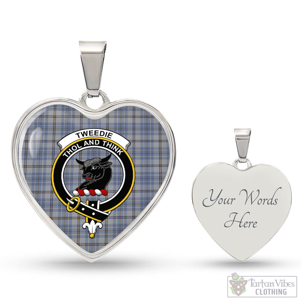 Tartan Vibes Clothing Tweedie Tartan Heart Necklace with Family Crest