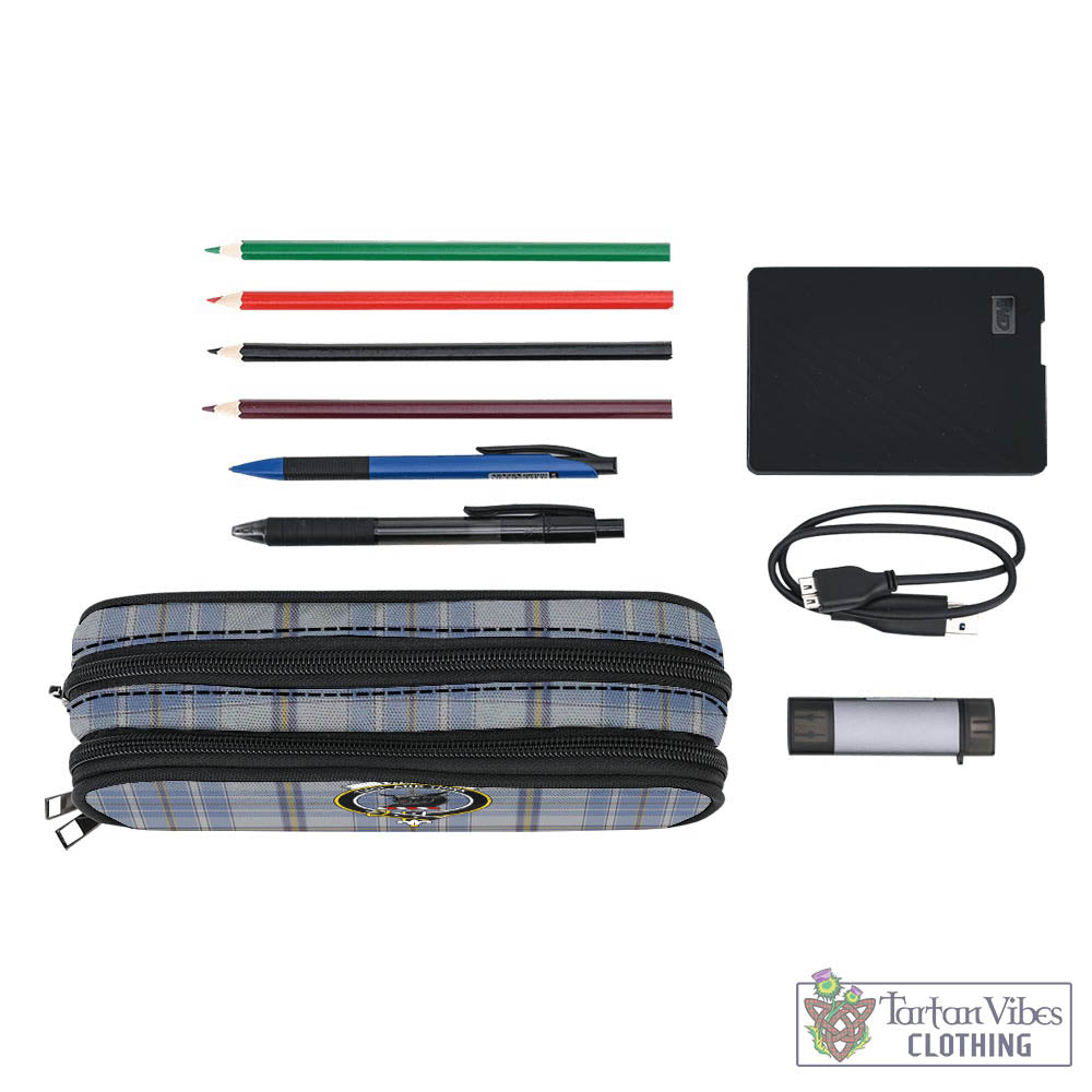 Tartan Vibes Clothing Tweedie Tartan Pen and Pencil Case with Family Crest