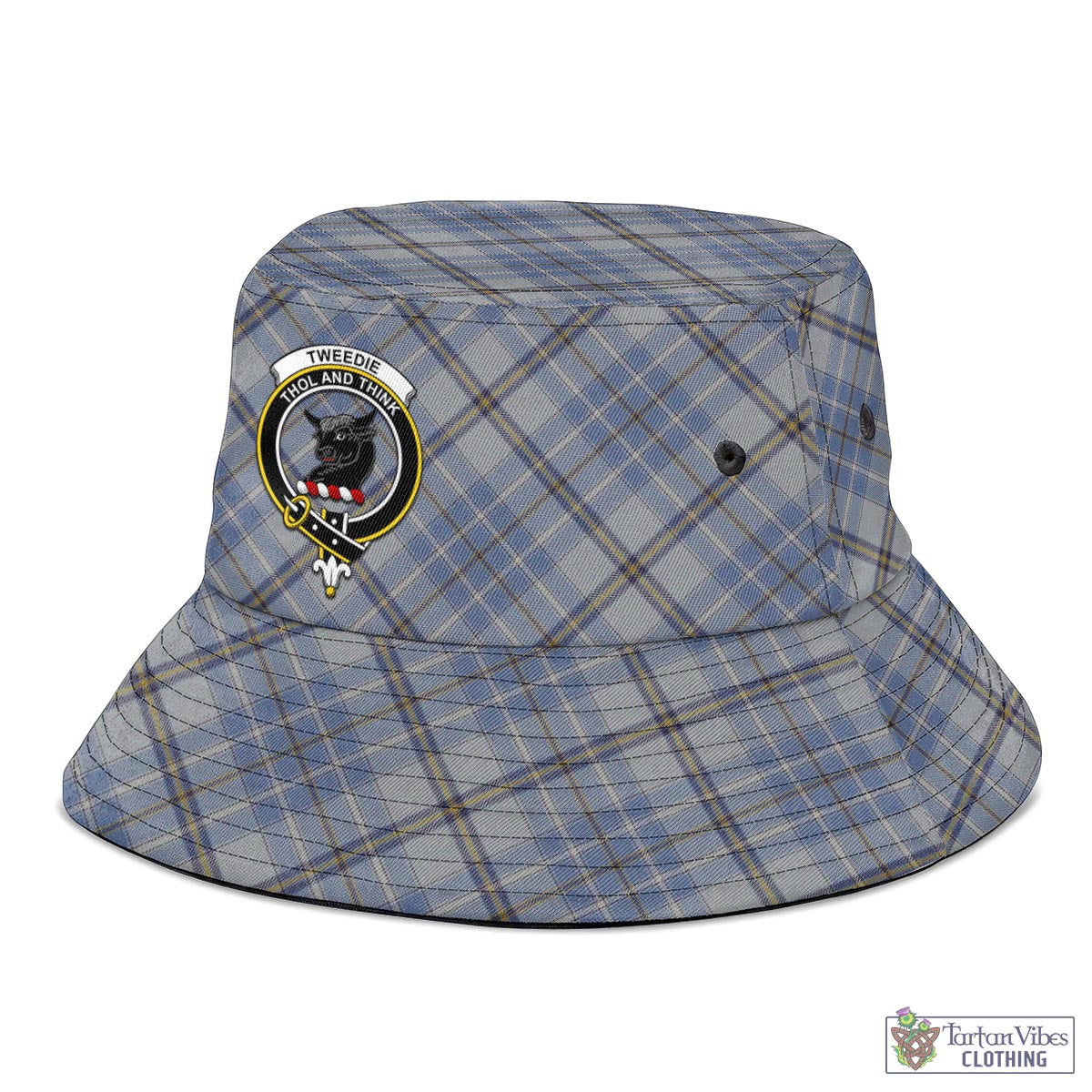 Tartan Vibes Clothing Tweedie Tartan Bucket Hat with Family Crest