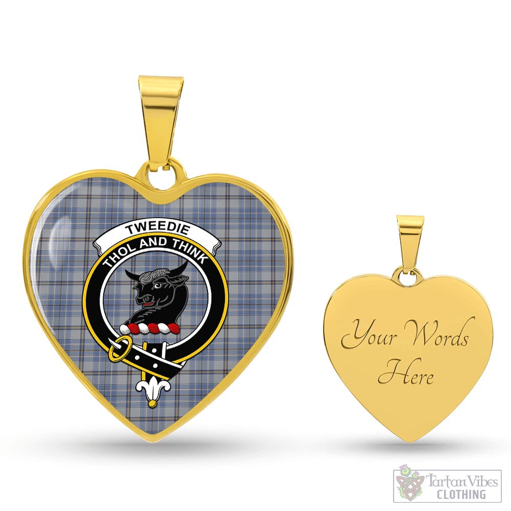 Tartan Vibes Clothing Tweedie Tartan Heart Necklace with Family Crest