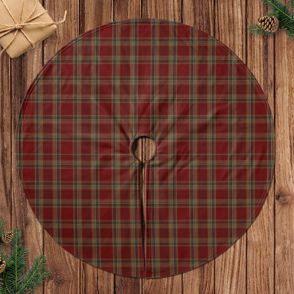 Tyrone County Ireland Tartan Christmas Tree Skirt 47*47 inch - Tartan Vibes Clothing