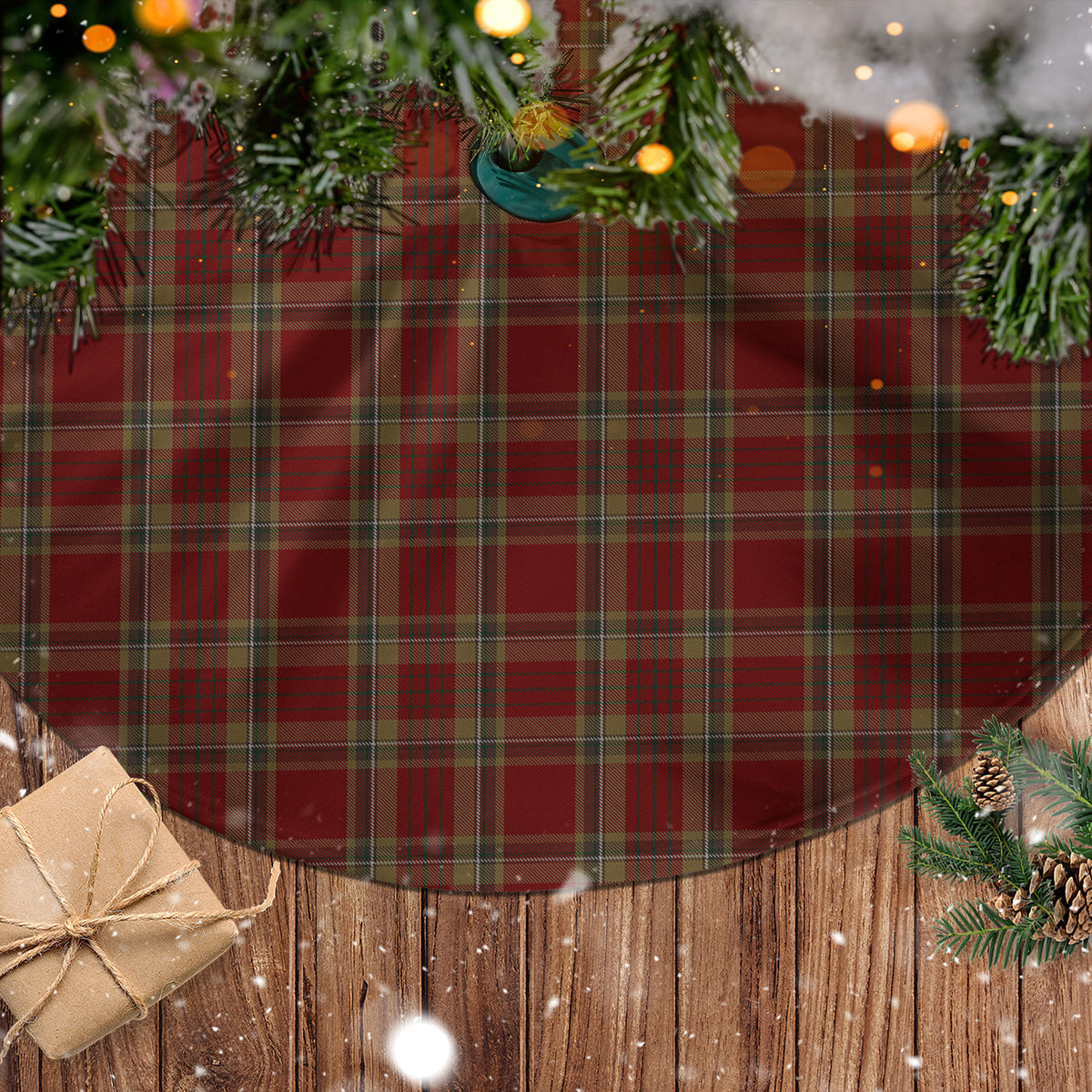 Tyrone County Ireland Tartan Christmas Tree Skirt - Tartan Vibes Clothing