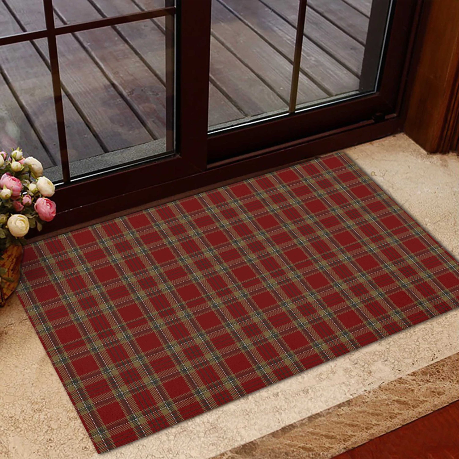 Tyrone County Ireland Tartan Door Mat - Tartanvibesclothing Shop