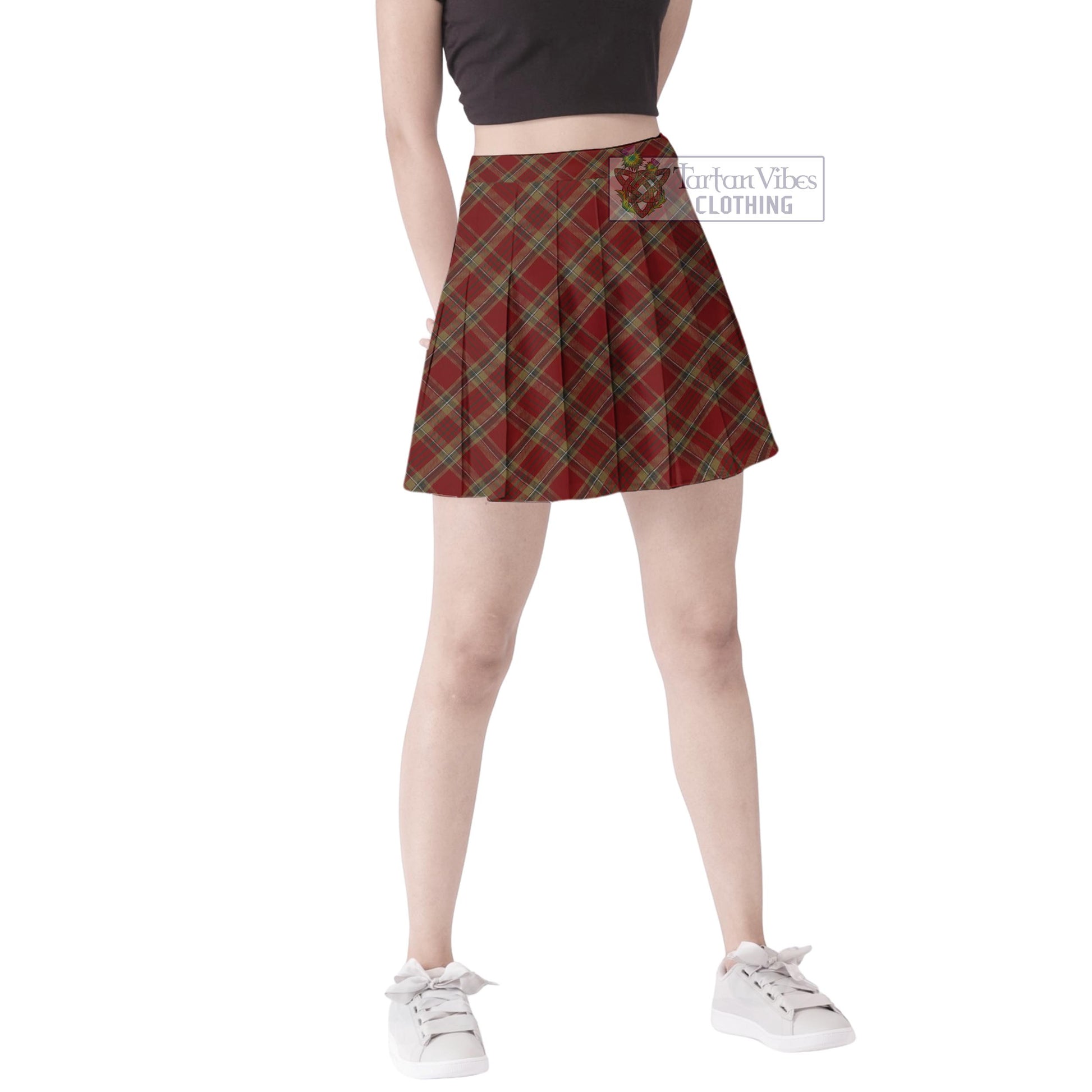 Tartan Vibes Clothing Tyrone County Ireland Tartan Women's Plated Mini Skirt