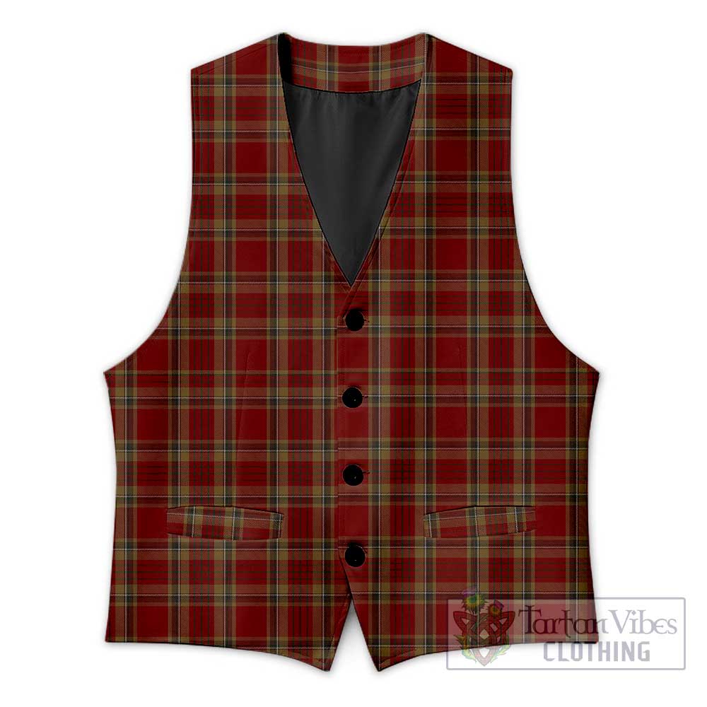 Tartan Vibes Clothing Tyrone County Ireland Tartan Men's Sleeveless Suit Vest