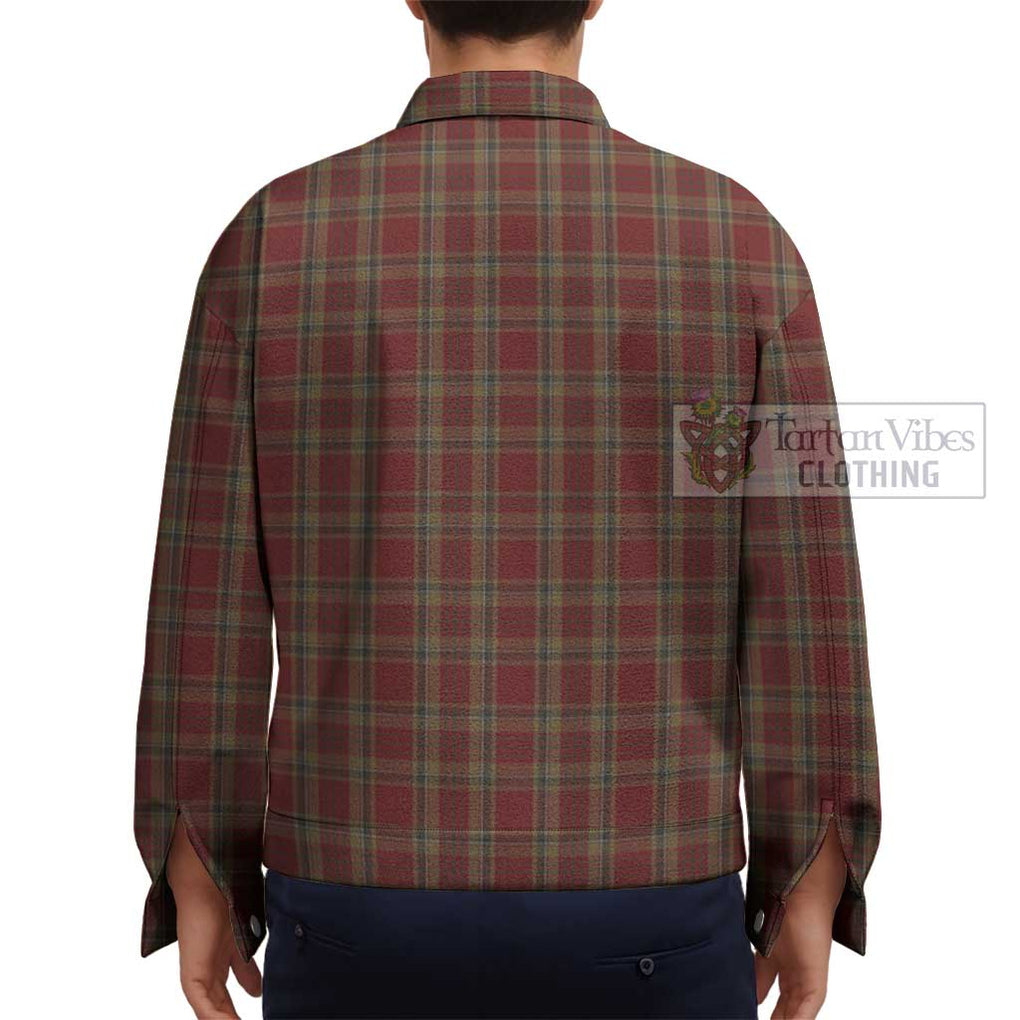 Tyrone County Ireland Tartan Unisex Lapel Cotton Jacket - Tartan Vibes Clothing