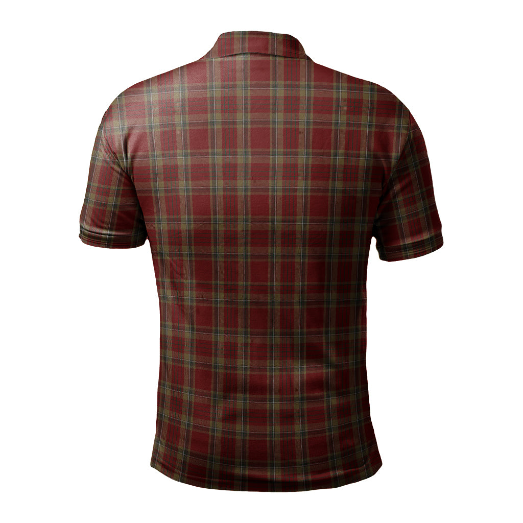 Tyrone County Ireland Tartan Mens Polo Shirt