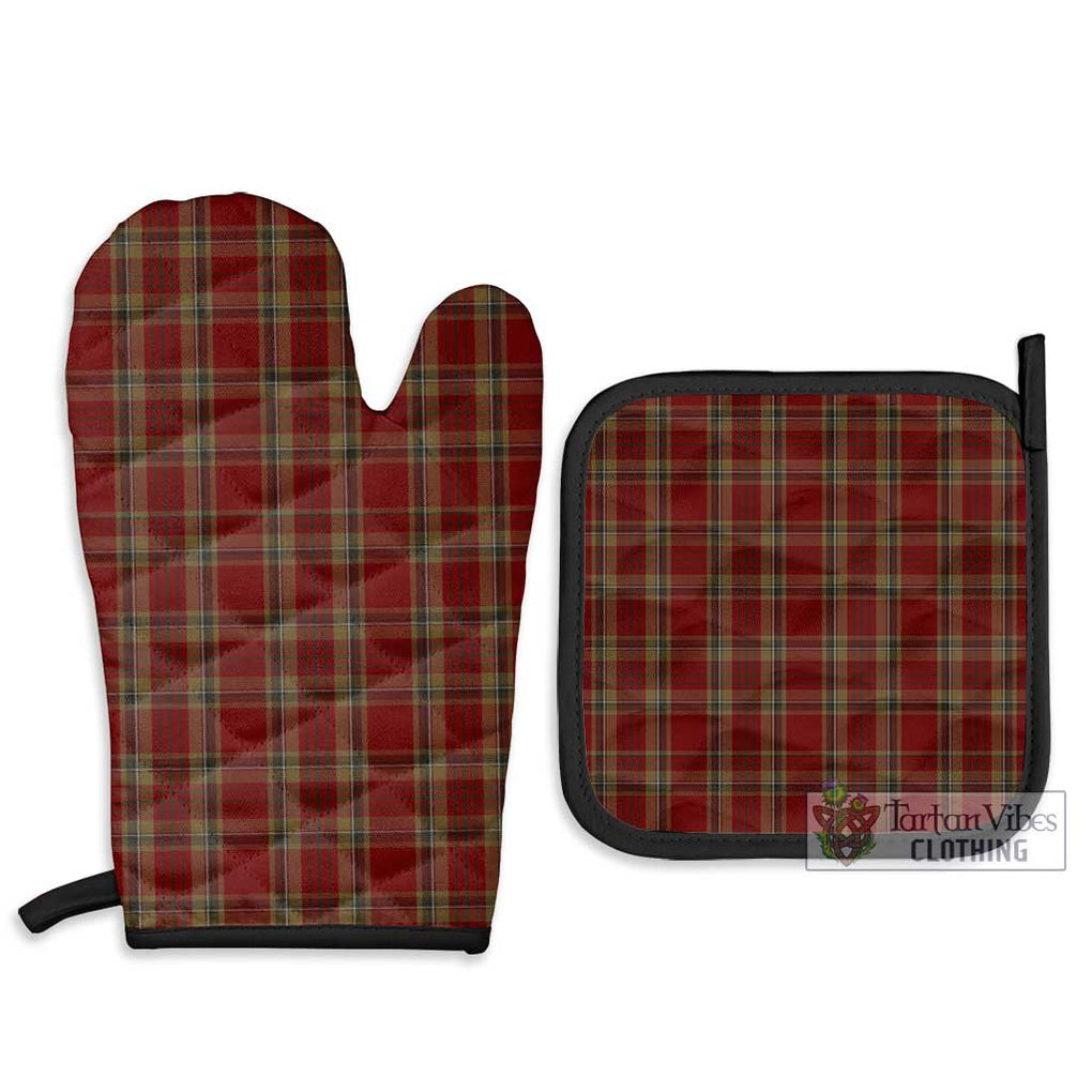 Tyrone County Ireland Tartan Combo Oven Mitt & Pot-Holder Combo 1 Oven Mitt & 2 Pot-Holder Black - Tartan Vibes Clothing