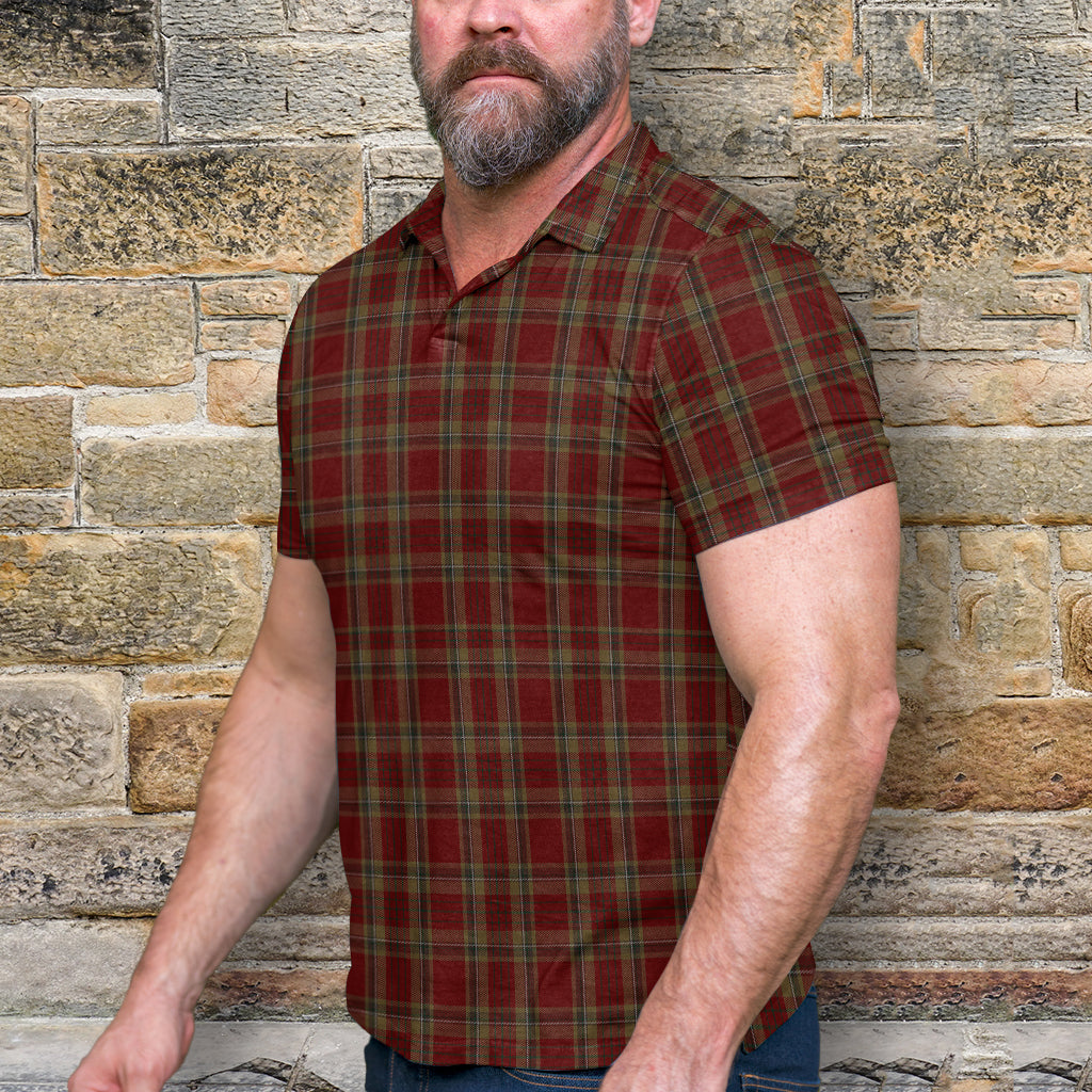 Tyrone County Ireland Tartan Mens Polo Shirt