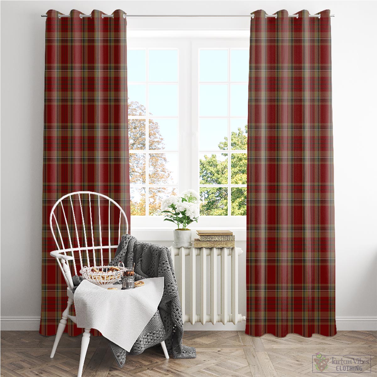 Tyrone County Ireland Tartan Window Curtain - Tartan Vibes Clothing