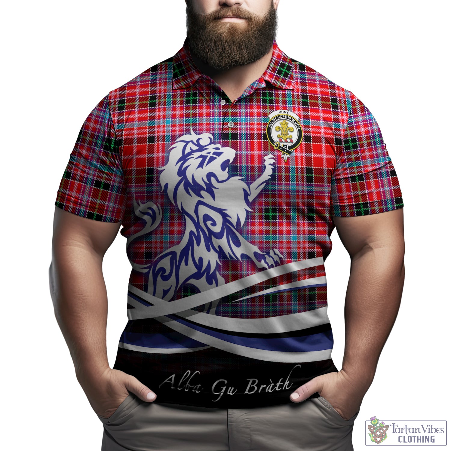 udny-tartan-polo-shirt-with-alba-gu-brath-regal-lion-emblem