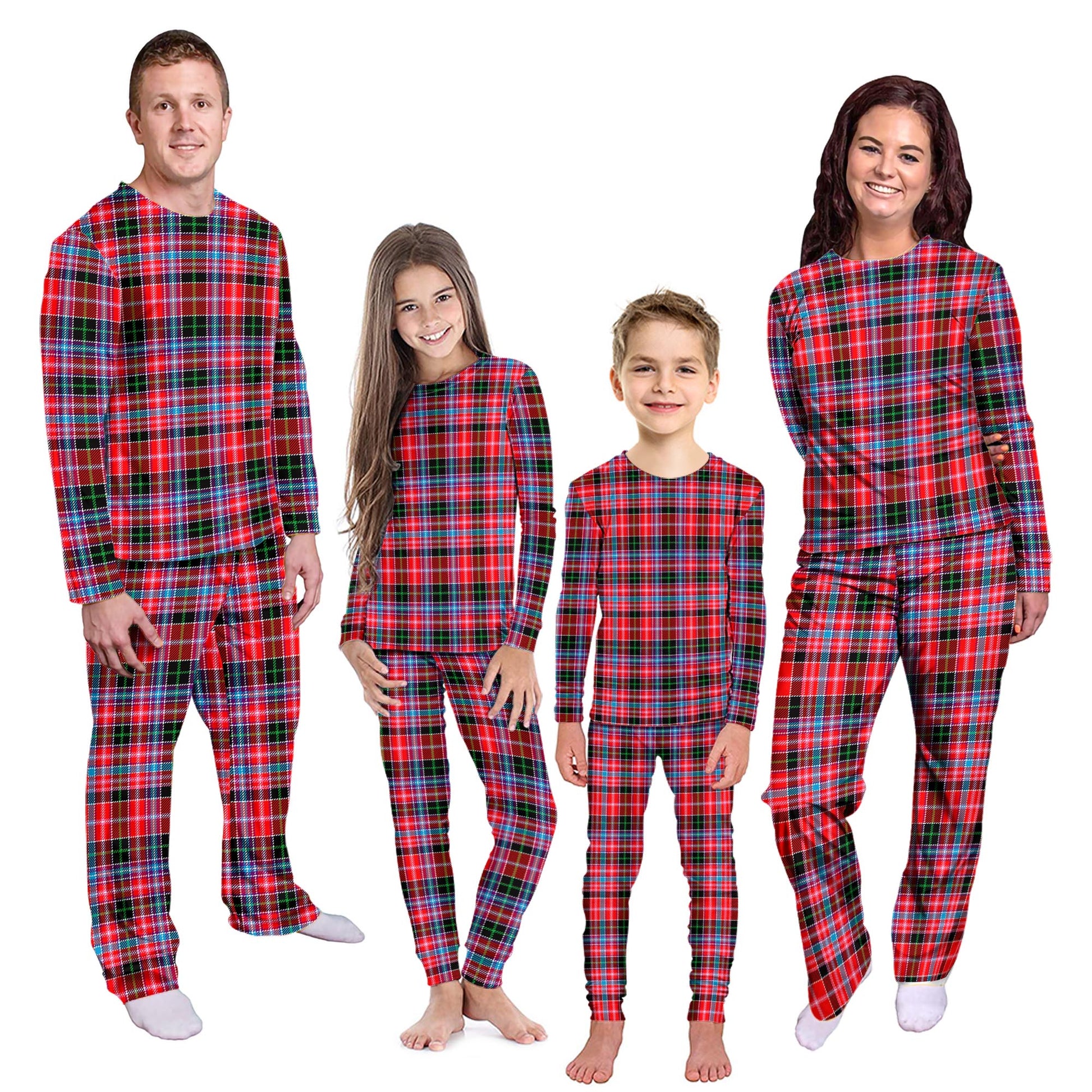 Udny Tartan Pajamas Family Set Kid - Tartan Vibes Clothing