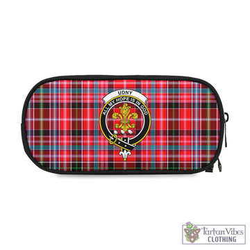 Udny Tartan Pen and Pencil Case with Family Crest One Size 4.13*8.74 inch - Tartan Vibes Clothing