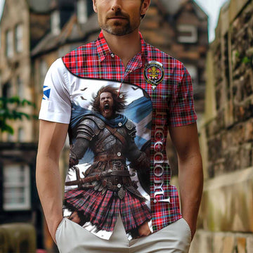 Udny Crest Tartan Hawaiian Shirt Inspired by the Freedom of Scottish Warrior Kid - Tartan Vibes Clothing